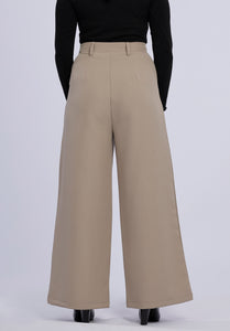 SASHA BEIGE WIDE PANTS