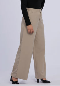 SASHA BEIGE WIDE PANTS