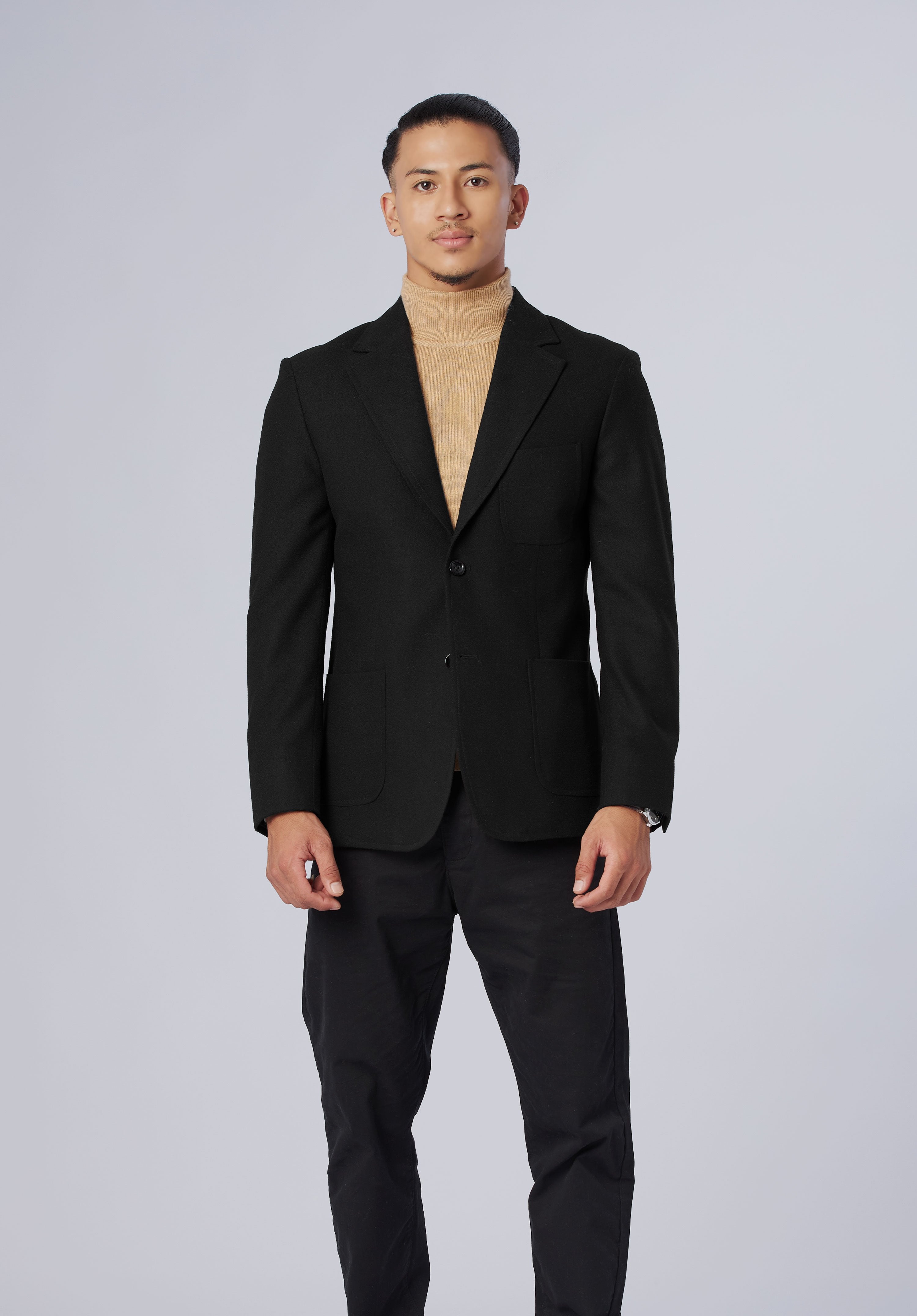 single breasted-blazer-men