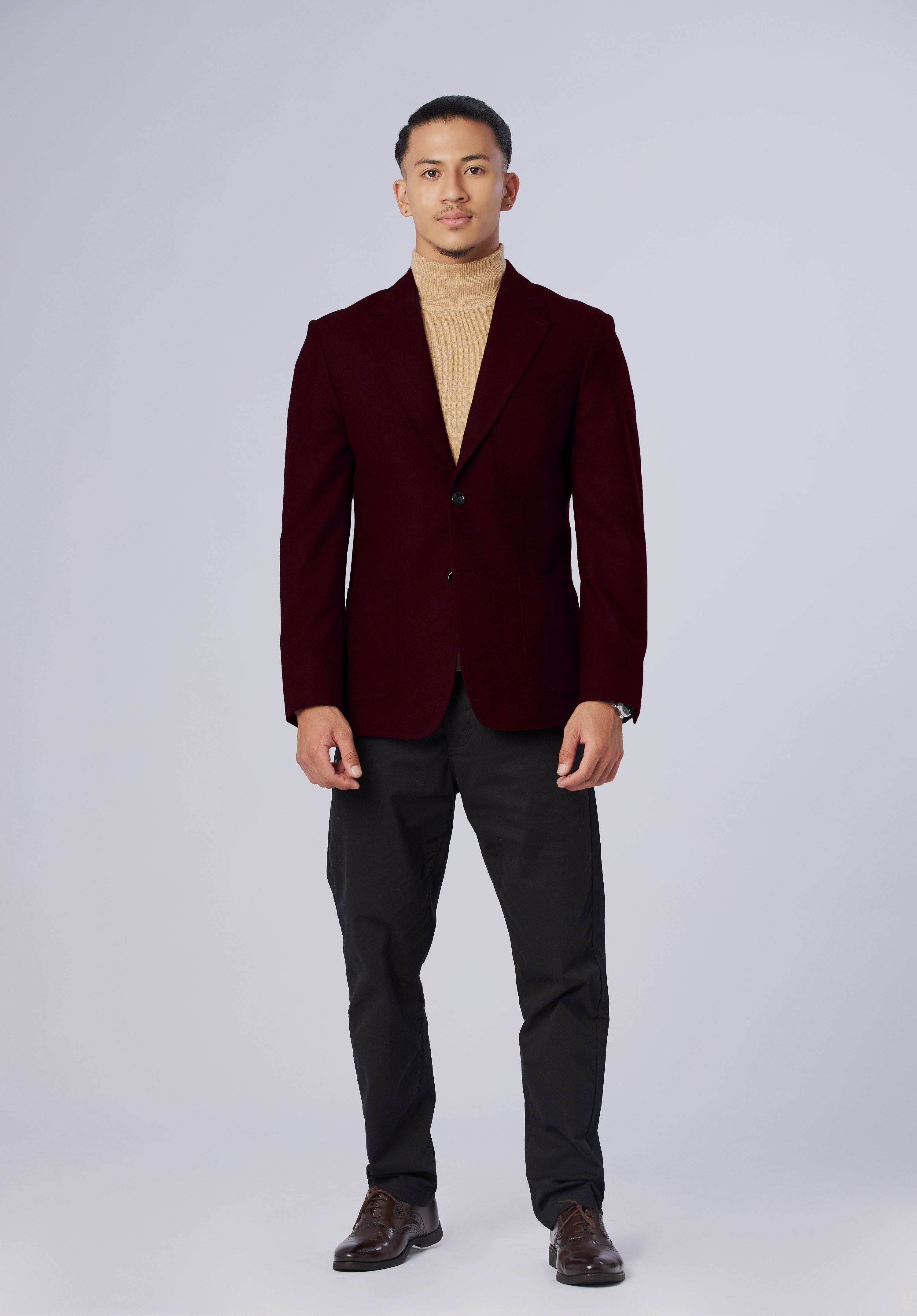 single breasted-blazer-men