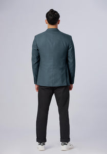 single breasted-cashmere blazer-men