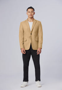 single breasted-cashmere blazer-men