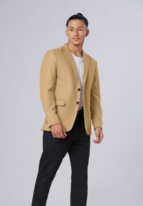 single breasted-cashmere blazer-men