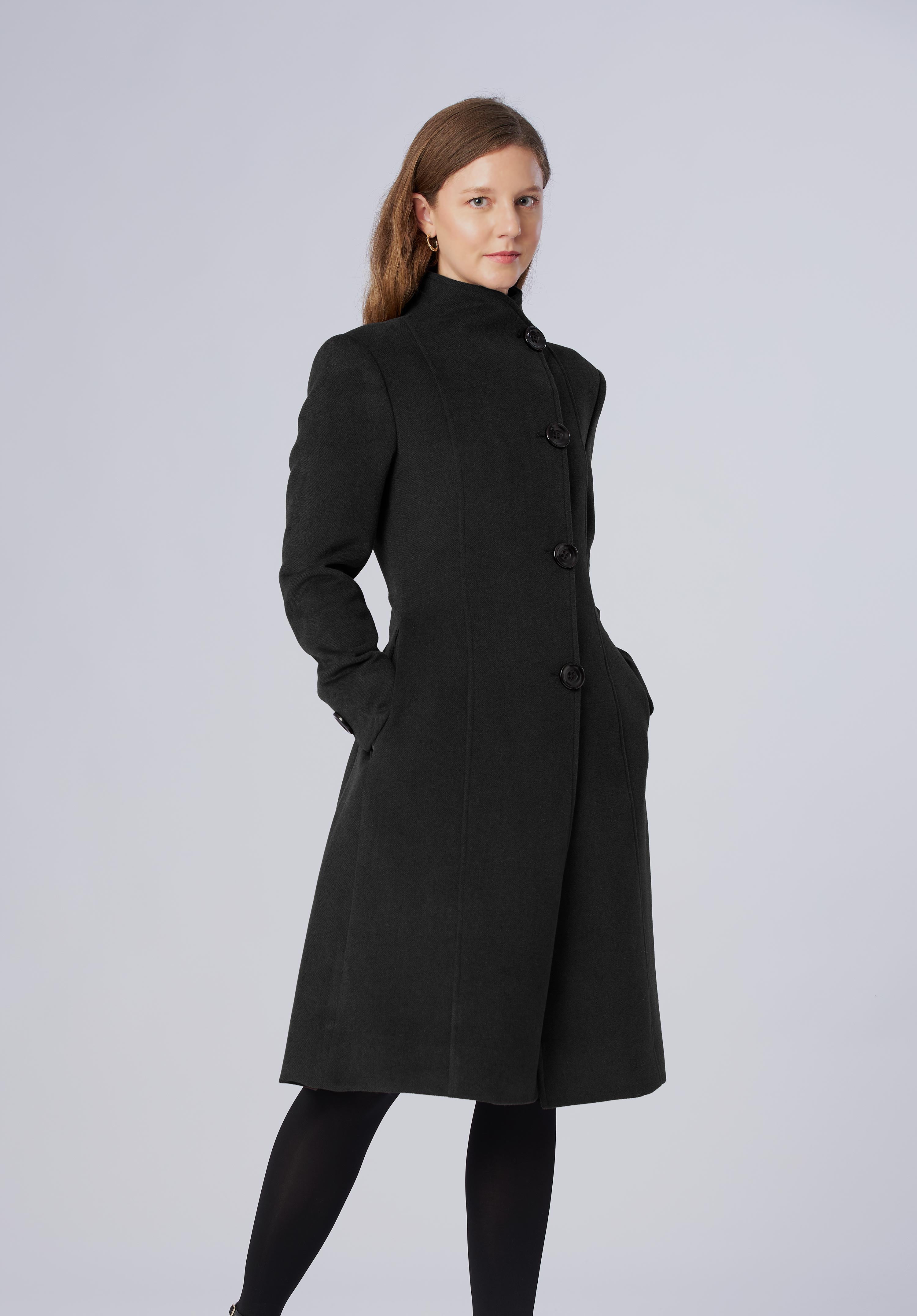 single breasted-longcoat-women