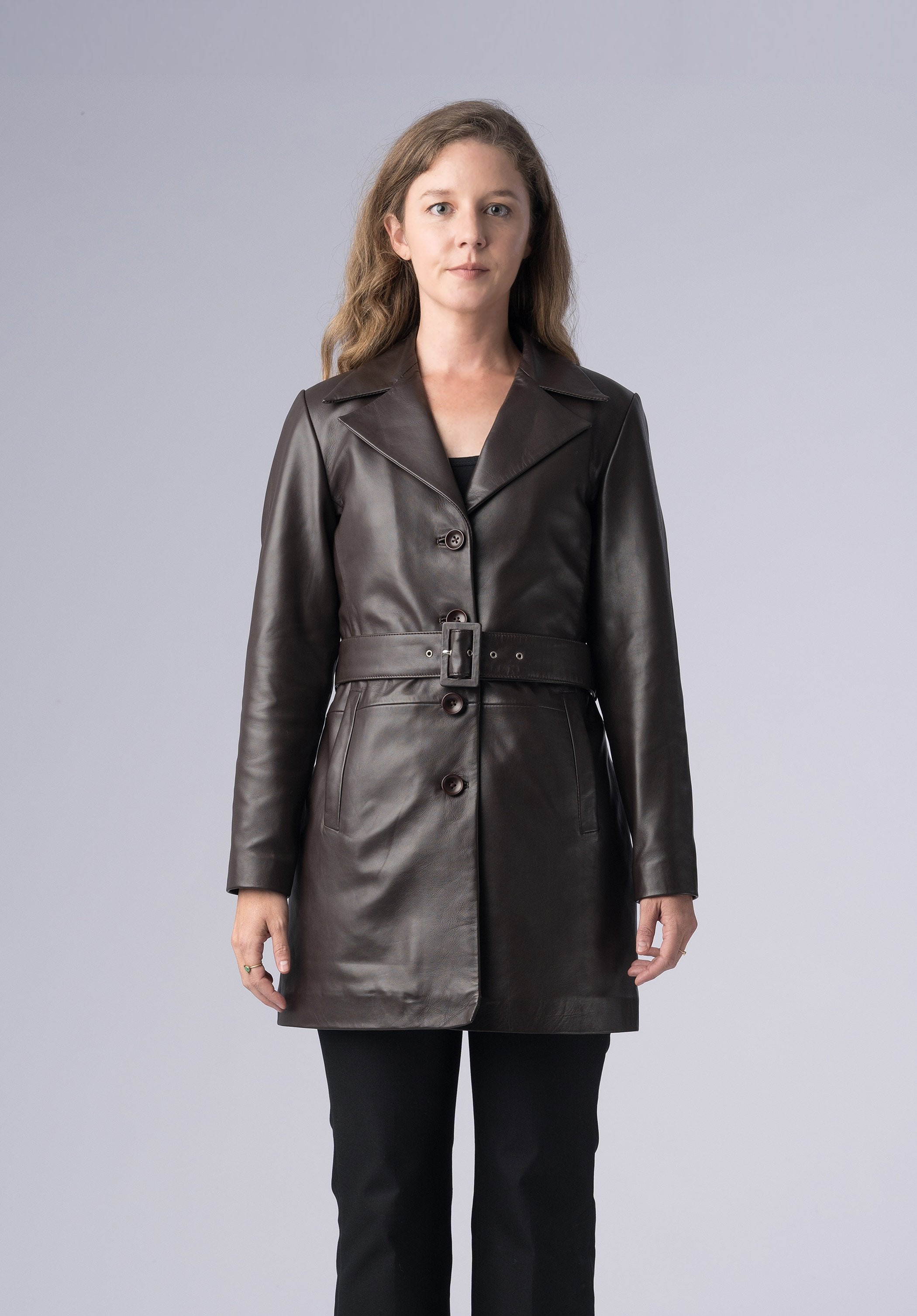 SIGNATURE BELT COAT