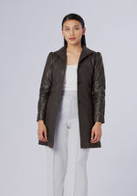 Load image into Gallery viewer, PUFF LEATHER JACKET
