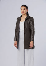 Load image into Gallery viewer, PUFF LEATHER JACKET
